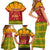Cape Verde Family Matching Short Sleeve Bodycon Dress and Hawaiian Shirt with One Heart Ten Islands National Emblem Spirit