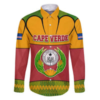Cape Verde Family Matching Short Sleeve Bodycon Dress and Hawaiian Shirt with One Heart Ten Islands National Emblem Spirit