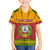 Cape Verde Family Matching Short Sleeve Bodycon Dress and Hawaiian Shirt with One Heart Ten Islands National Emblem Spirit