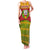 Cape Verde Family Matching Tank Maxi Dress and Hawaiian Shirt with One Heart Ten Islands National Emblem Spirit