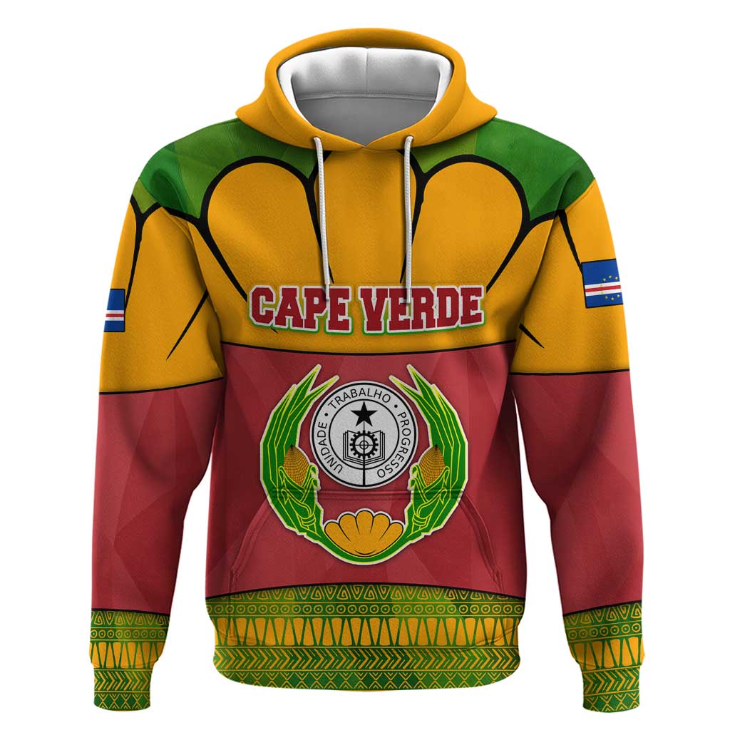 Cape Verde Hoodie with One Heart Ten Islands National Emblem Spirit