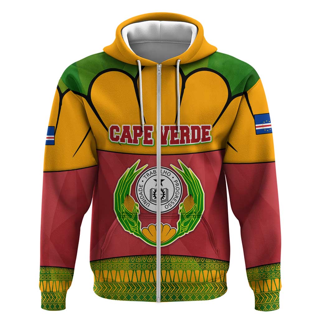 Cape Verde Hoodie with One Heart Ten Islands National Emblem Spirit