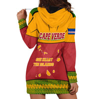 Cape Verde Hoodie Dress with One Heart Ten Islands National Emblem Spirit