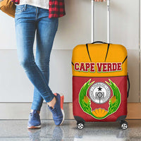 Cape Verde Luggage Cover with One Heart Ten Islands National Emblem Spirit