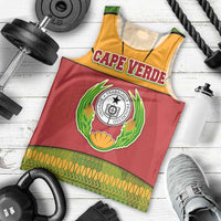 Cape Verde Men Tank Top with One Heart Ten Islands National Emblem Spirit