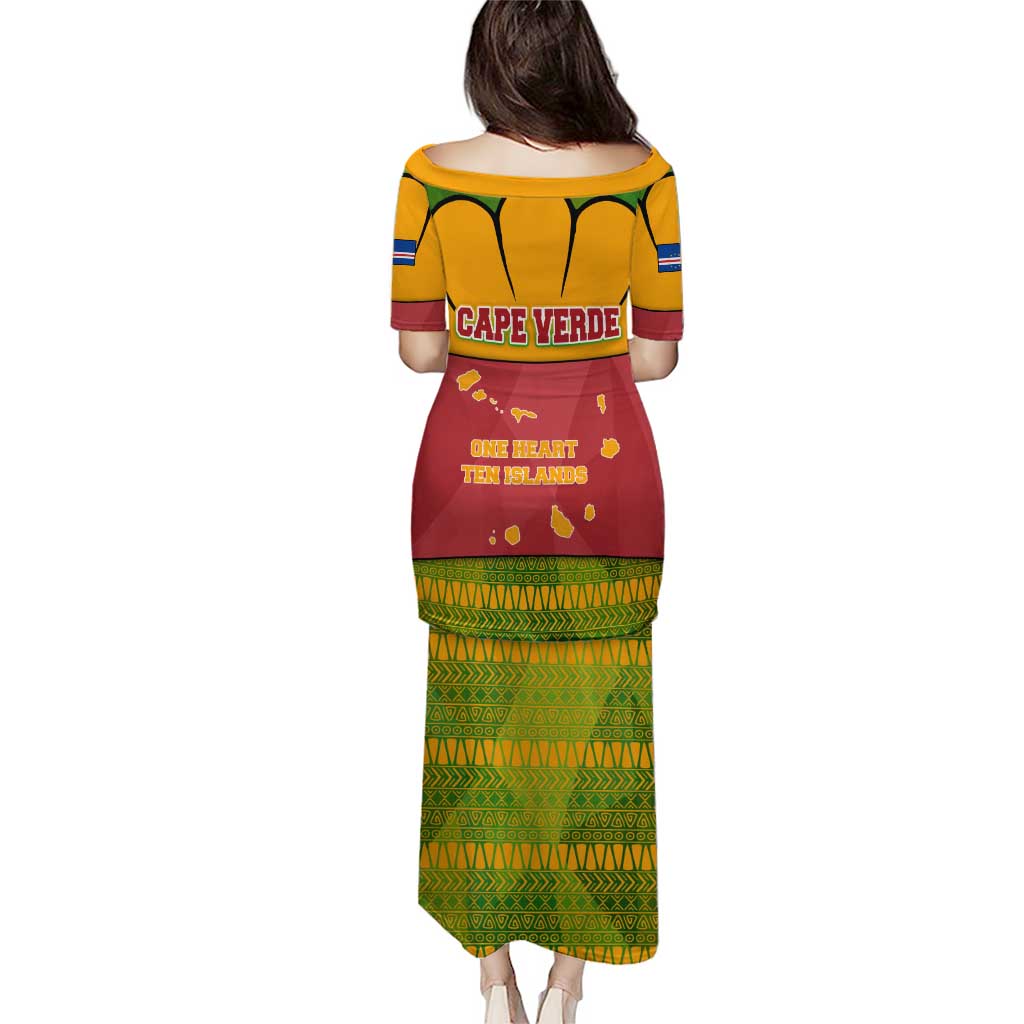 Cape Verde Puletasi with One Heart Ten Islands National Emblem Spirit