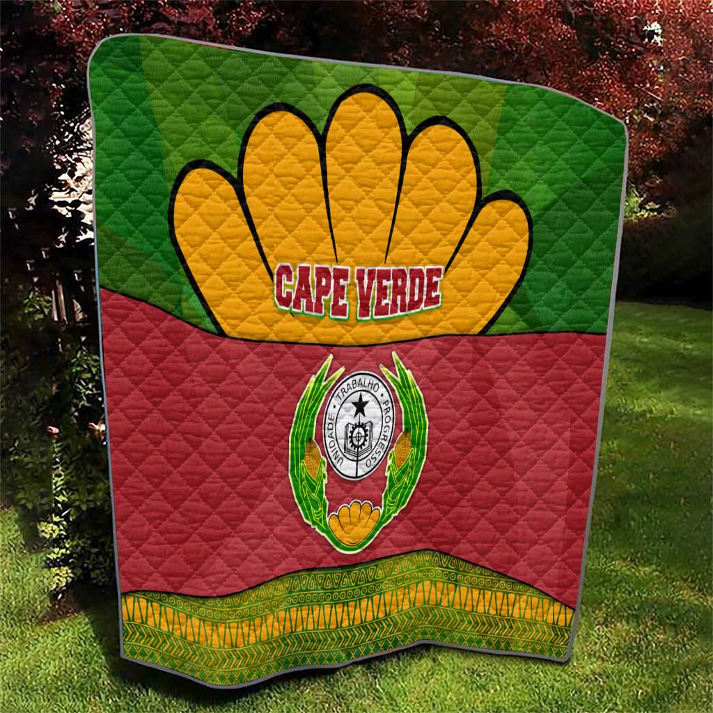 Cape Verde Quilt with One Heart Ten Islands National Emblem Spirit