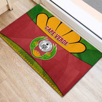 Cape Verde Rubber Doormat with One Heart Ten Islands National Emblem Spirit