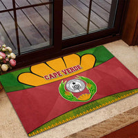 Cape Verde Rubber Doormat with One Heart Ten Islands National Emblem Spirit