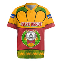 Cape Verde Rugby Jersey with One Heart Ten Islands National Emblem Spirit
