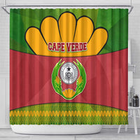 Cape Verde Shower Curtain with One Heart Ten Islands National Emblem Spirit