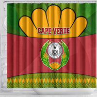 Cape Verde Shower Curtain with One Heart Ten Islands National Emblem Spirit