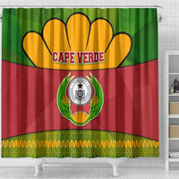 Cape Verde Shower Curtain with One Heart Ten Islands National Emblem Spirit