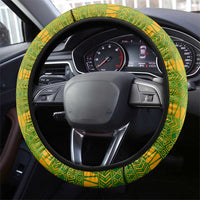 Cape Verde Steering Wheel Cover with One Heart Ten Islands National Emblem Spirit