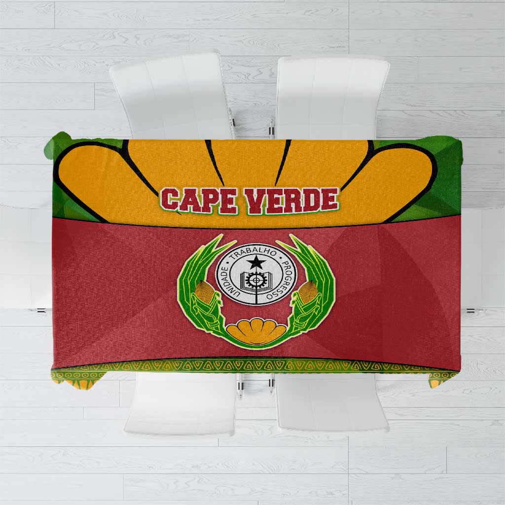 Cape Verde Tablecloth with One Heart Ten Islands National Emblem Spirit