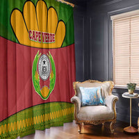 Cape Verde Window Curtain with One Heart Ten Islands National Emblem Spirit