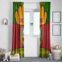 Cape Verde Window Curtain with One Heart Ten Islands National Emblem Spirit