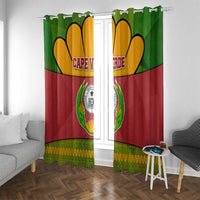 Cape Verde Window Curtain with One Heart Ten Islands National Emblem Spirit