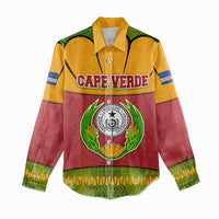 Cape Verde Women Casual Shirt with One Heart Ten Islands National Emblem Spirit