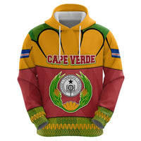 Cape Verde Zip Hoodie with One Heart Ten Islands National Emblem Spirit