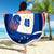 Cape Verde Beach Blanket with Independence Day 5th July Flag Celebration Spirit