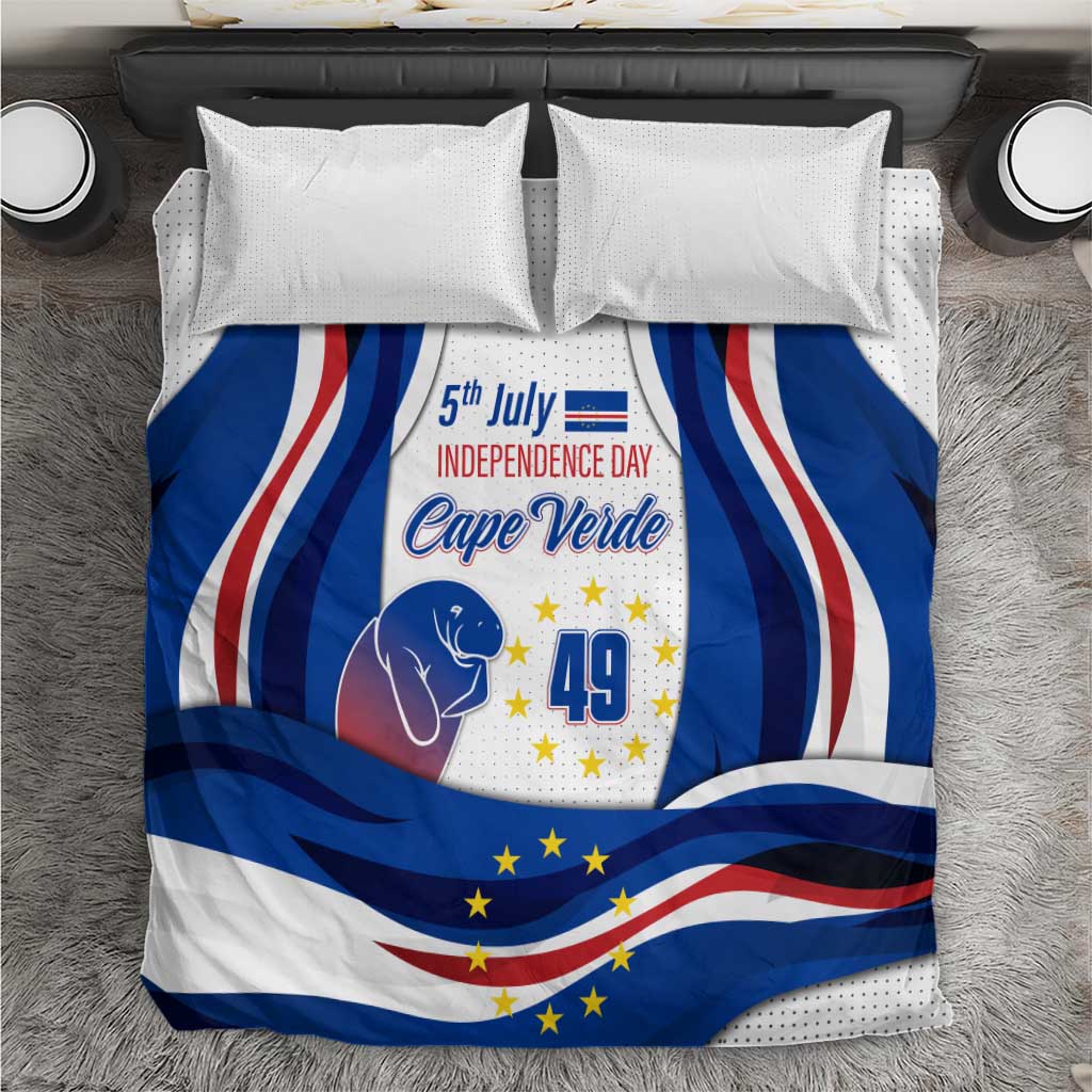 Cape Verde Bedding Set with Independence Day 5th July Flag Celebration Spirit