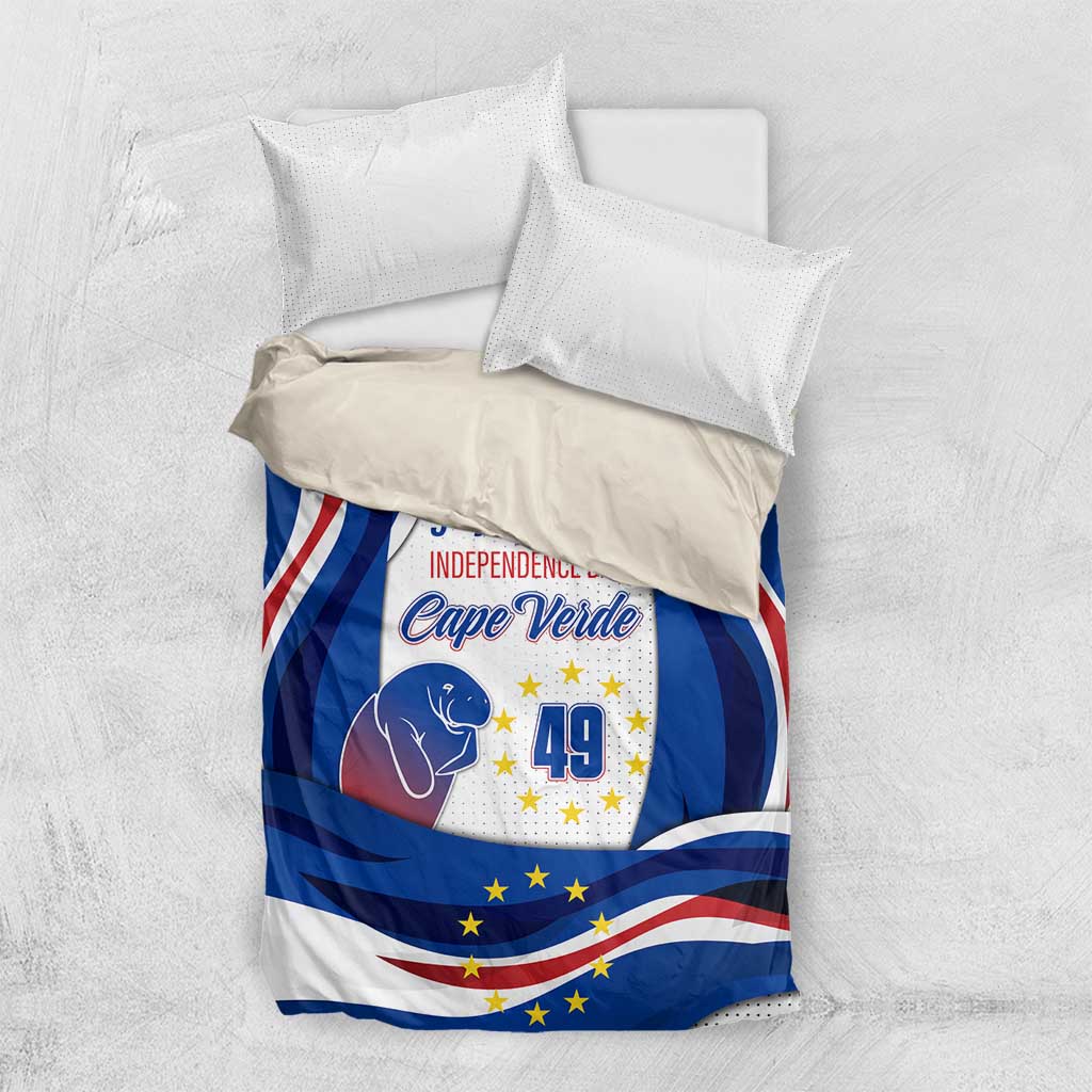 Cape Verde Bedding Set with Independence Day 5th July Flag Celebration Spirit