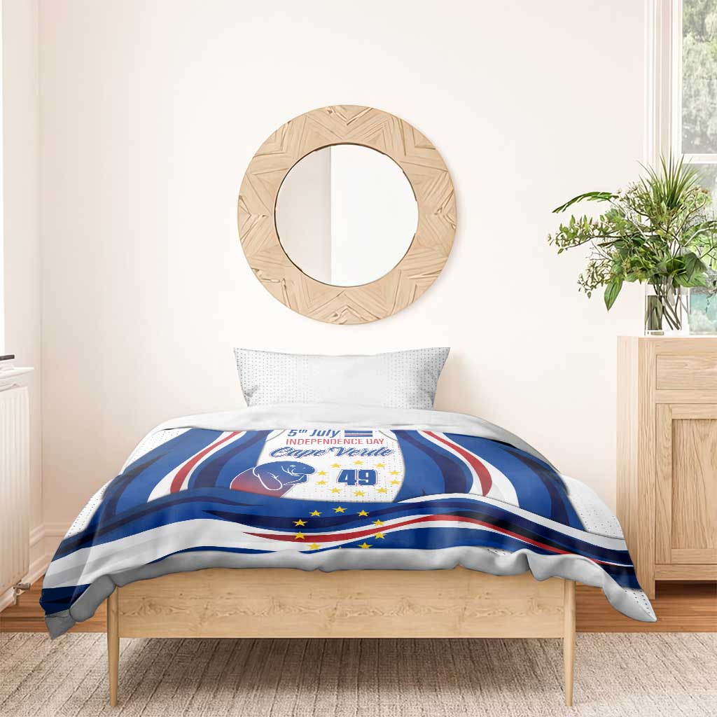 Cape Verde Bedding Set with Independence Day 5th July Flag Celebration Spirit