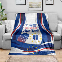 Cape Verde Blanket with Independence Day 5th July Flag Celebration Spirit