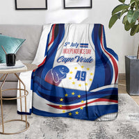 Cape Verde Blanket with Independence Day 5th July Flag Celebration Spirit