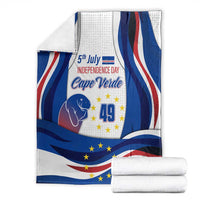 Cape Verde Blanket with Independence Day 5th July Flag Celebration Spirit