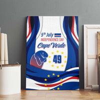 Cape Verde Canvas Wall Art with Independence Day 5th July Flag Celebration Spirit
