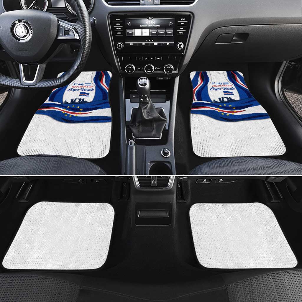 Cape Verde Car Mats with Independence Day 5th July Flag Celebration Spirit