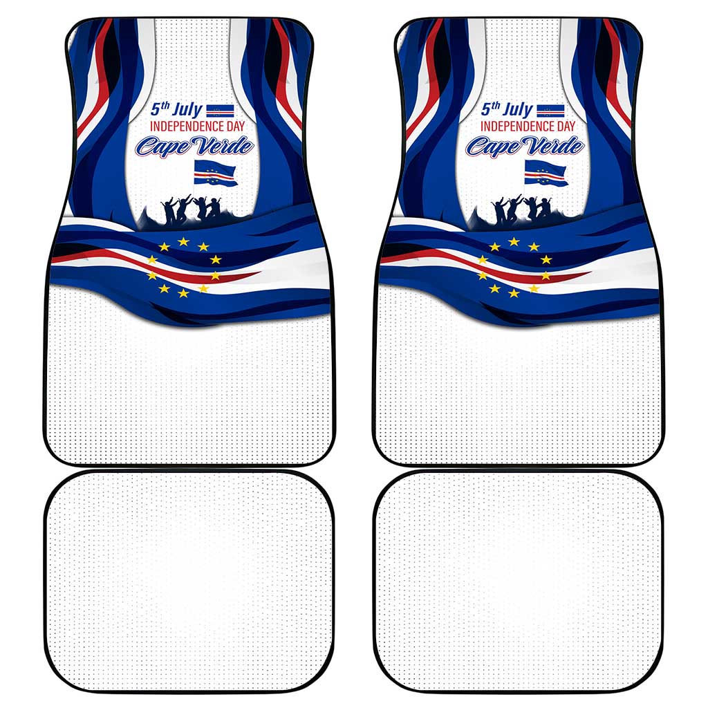 Cape Verde Car Mats with Independence Day 5th July Flag Celebration Spirit