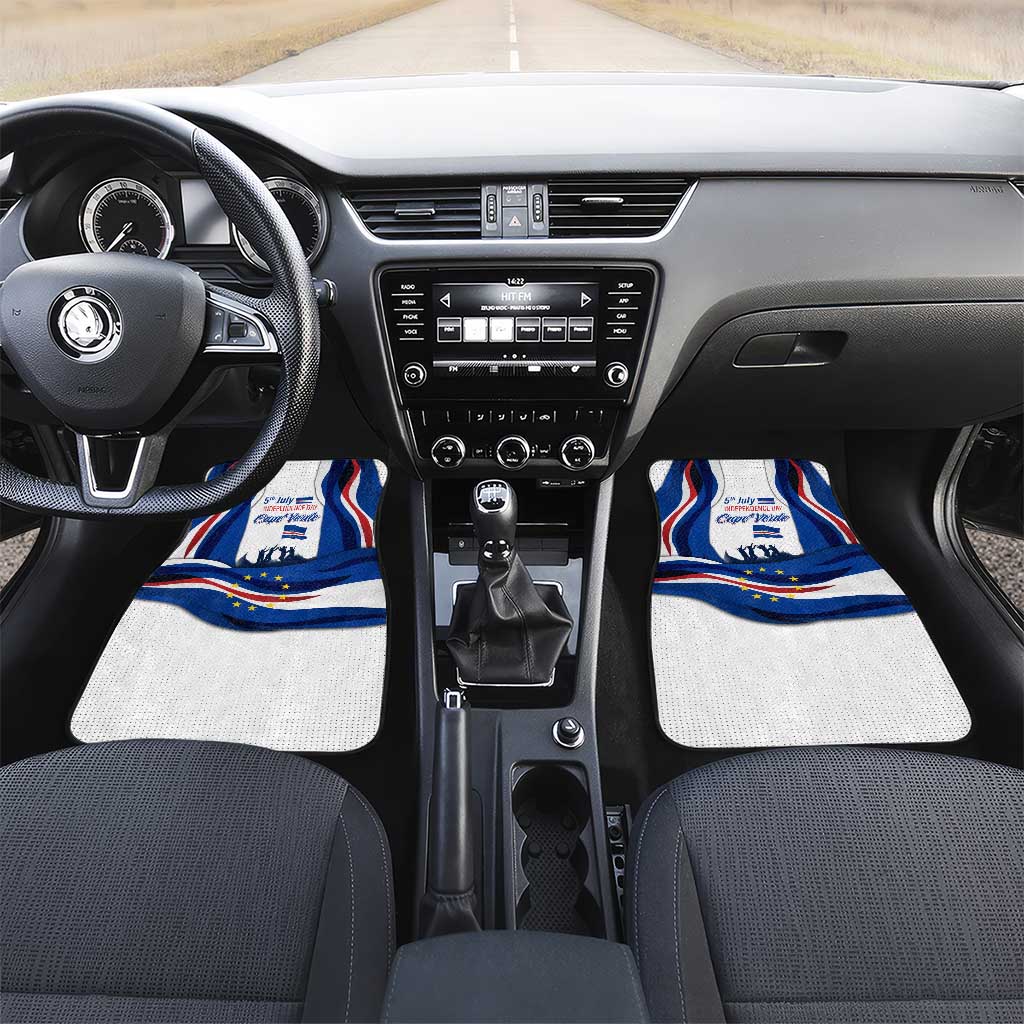 Cape Verde Car Mats with Independence Day 5th July Flag Celebration Spirit