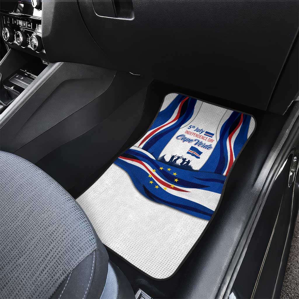 Cape Verde Car Mats with Independence Day 5th July Flag Celebration Spirit