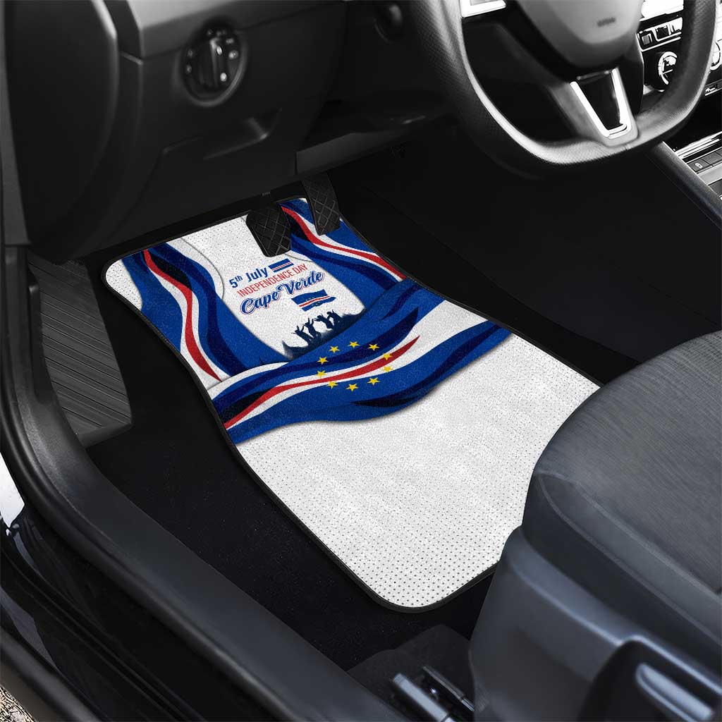 Cape Verde Car Mats with Independence Day 5th July Flag Celebration Spirit