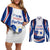Cape Verde Couples Matching Off Shoulder Short Dress and Long Sleeve Button Shirt with Independence Day 5th July Flag Celebration Spirit
