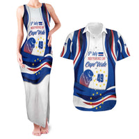 Cape Verde Couples Matching Tank Maxi Dress and Hawaiian Shirt with Independence Day 5th July Flag Celebration Spirit