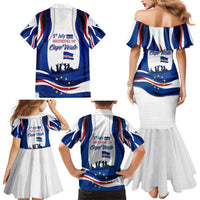 Cape Verde Family Matching Mermaid Dress and Hawaiian Shirt with Independence Day 5th July Flag Celebration Spirit