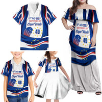 Cape Verde Family Matching Off Shoulder Maxi Dress and Hawaiian Shirt with Independence Day 5th July Flag Celebration Spirit