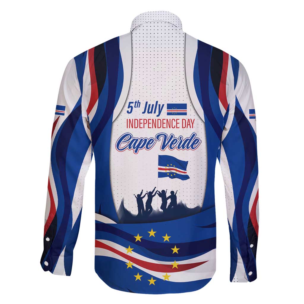 Cape Verde Family Matching Off Shoulder Maxi Dress and Hawaiian Shirt with Independence Day 5th July Flag Celebration Spirit