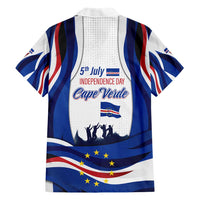 Cape Verde Family Matching Short Sleeve Bodycon Dress and Hawaiian Shirt with Independence Day 5th July Flag Celebration Spirit