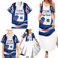 Cape Verde Family Matching Summer Maxi Dress and Hawaiian Shirt with Independence Day 5th July Flag Celebration Spirit