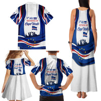 Cape Verde Family Matching Tank Maxi Dress and Hawaiian Shirt with Independence Day 5th July Flag Celebration Spirit