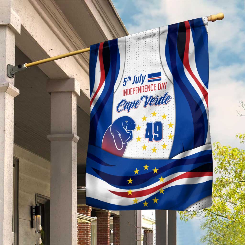 Cape Verde Garden Flag with Independence Day 5th July Flag Celebration Spirit