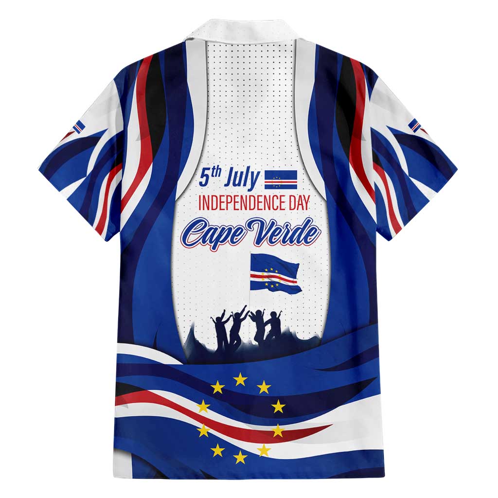 Cape Verde Hawaiian Shirt with Independence Day 5th July Flag Celebration Spirit