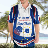Cape Verde Hawaiian Shirt with Independence Day 5th July Flag Celebration Spirit