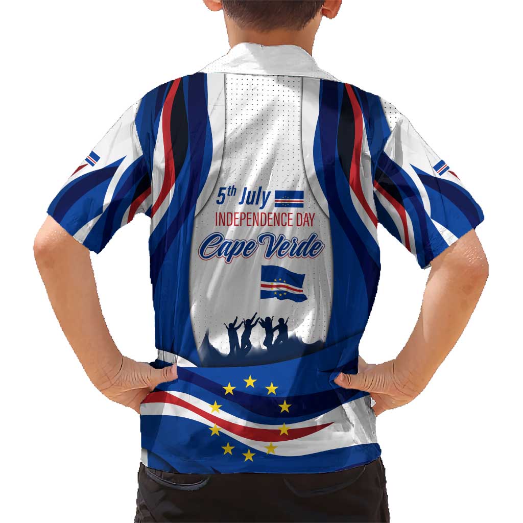 Cape Verde Hawaiian Shirt with Independence Day 5th July Flag Celebration Spirit