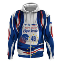 Cape Verde Hoodie with Independence Day 5th July Flag Celebration Spirit